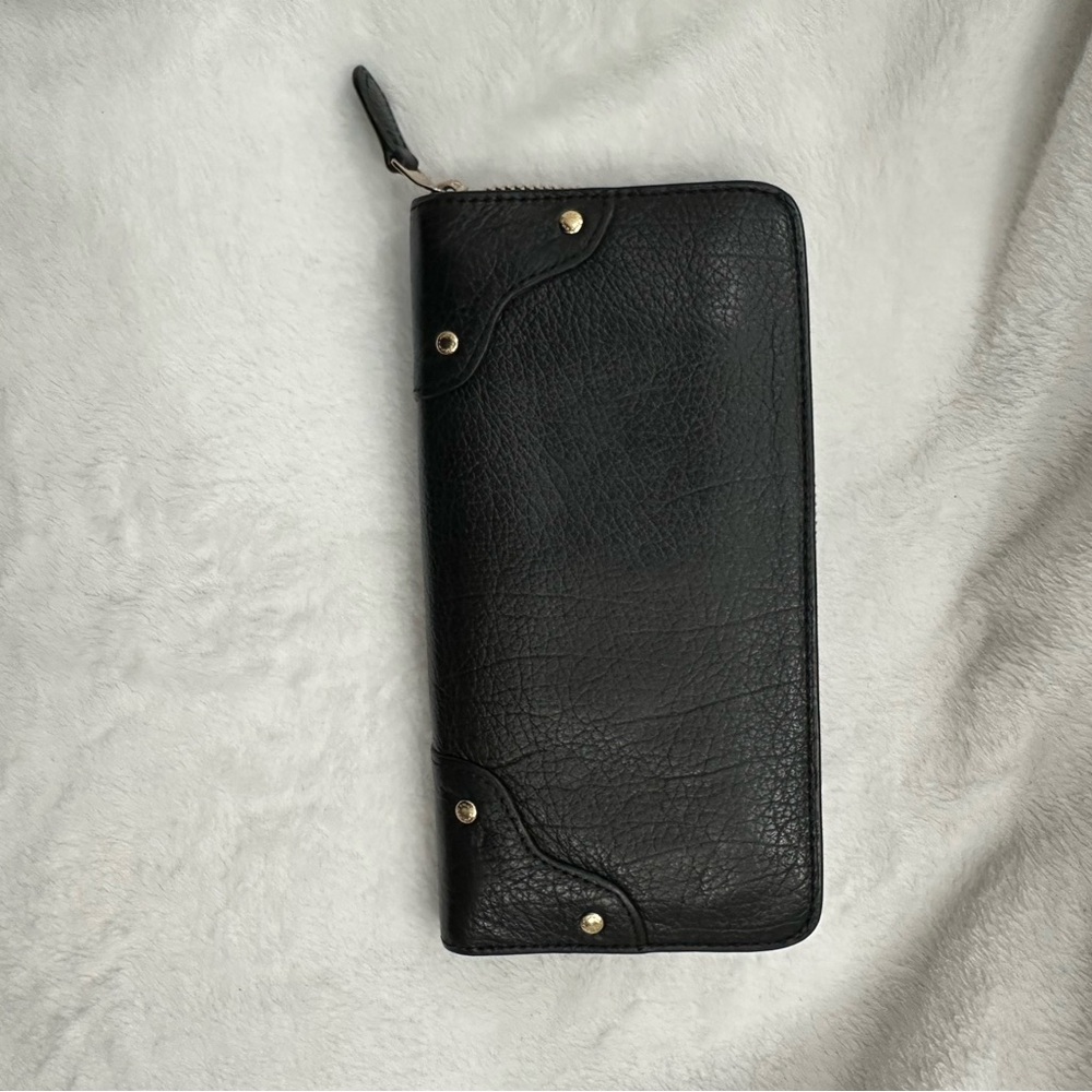 Coach Mercer Black Accordion Long Zip Wallet Amazing Condition - Picture 6 of 14